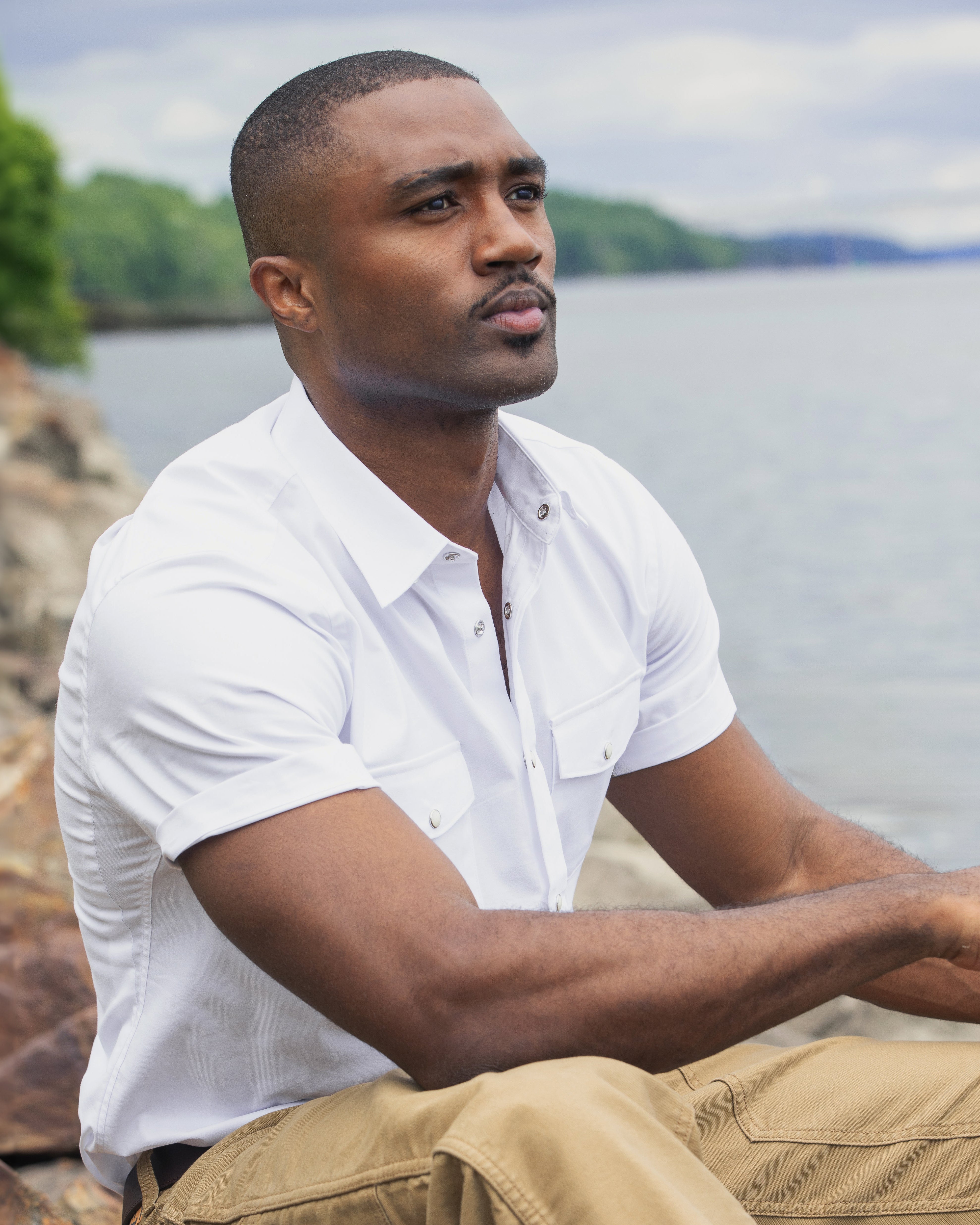 Rambler EZ Care Pearl Snap Short Sleeve Shirt