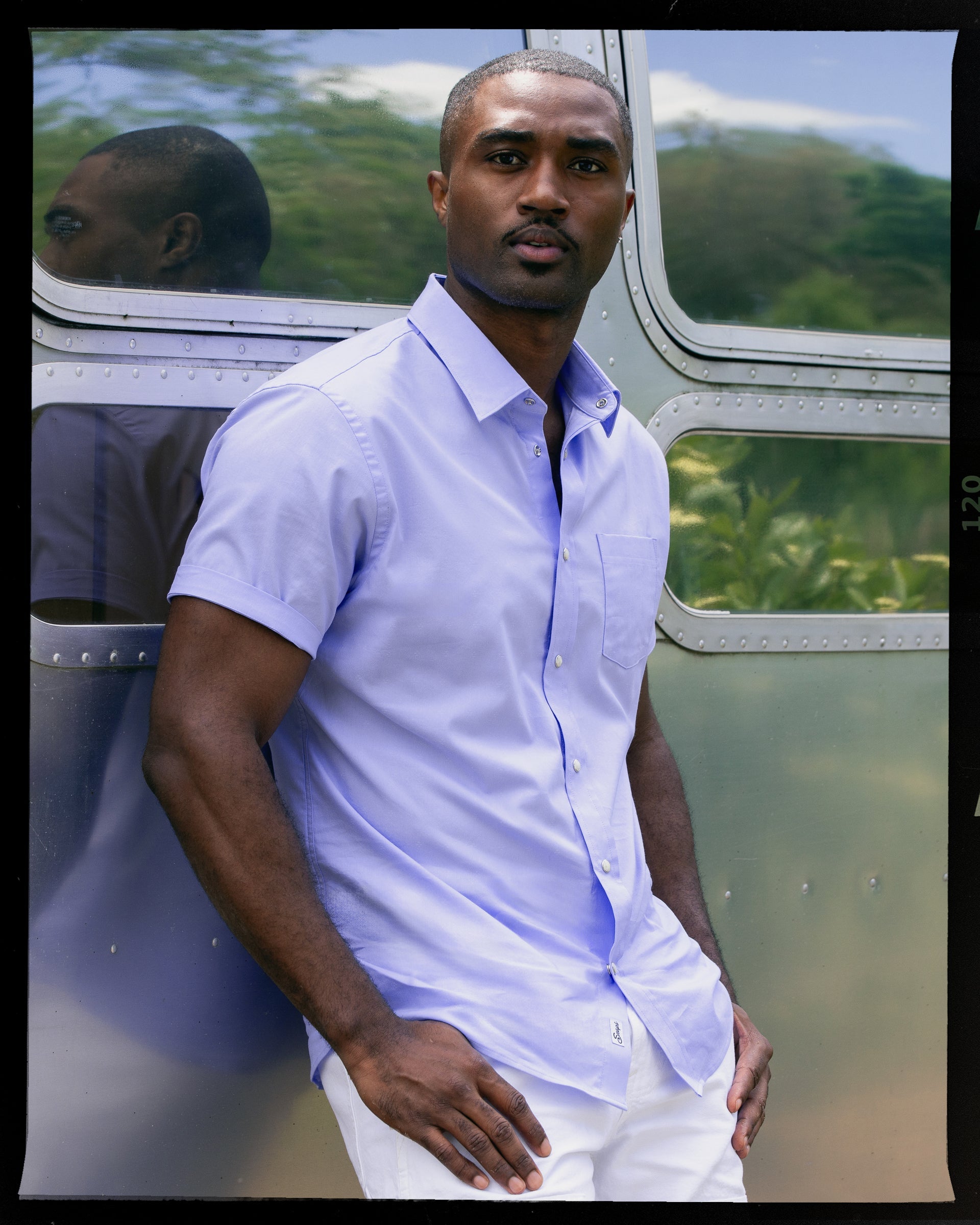 Landry EZ Care Pearl Snap Short Sleeve Shirt