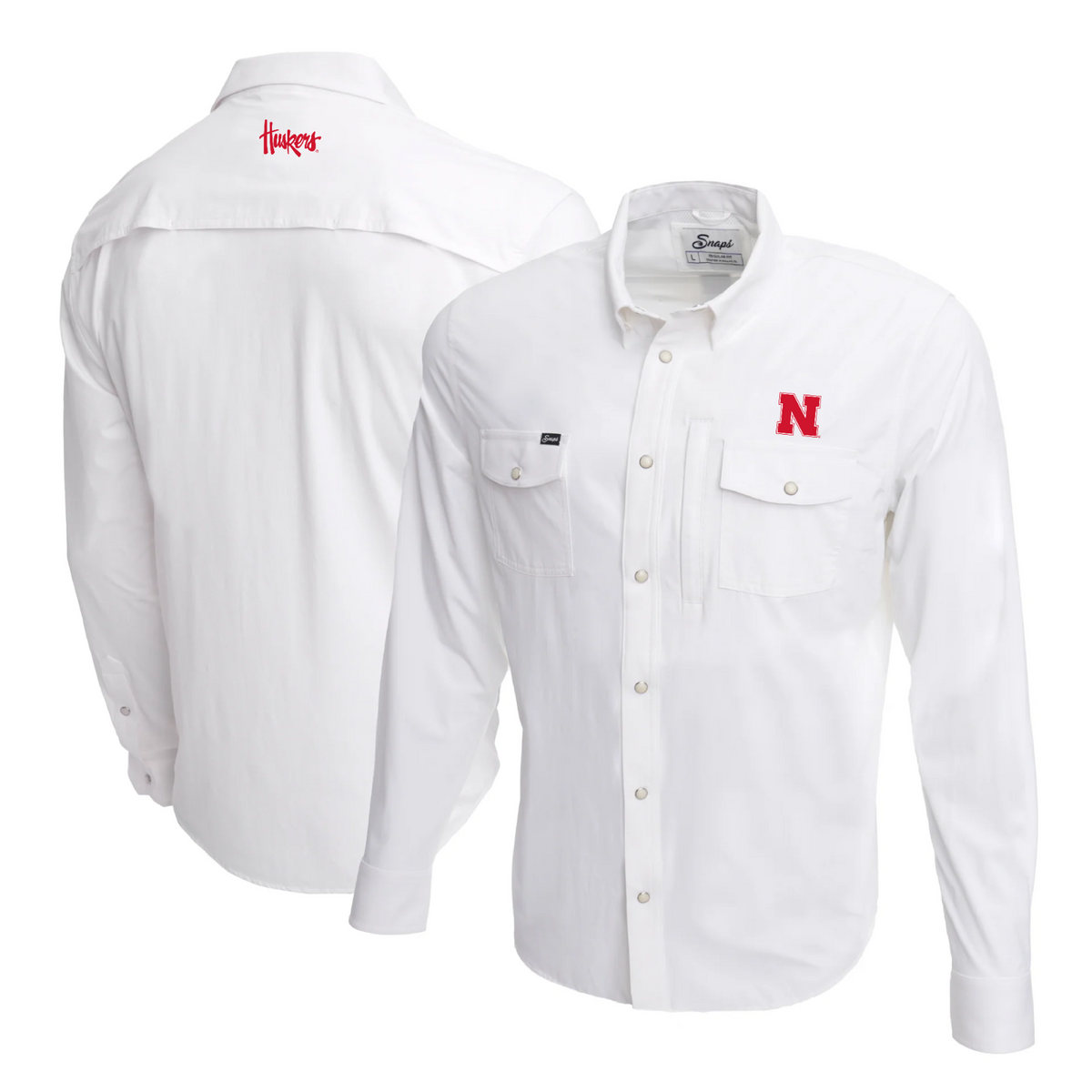 nebraska dress shirt Nebraska Cornhuskers Cutter & Buck Epic Easy Care Nailshead Mens Big and  Tall Long Sleeve Dress Shirt