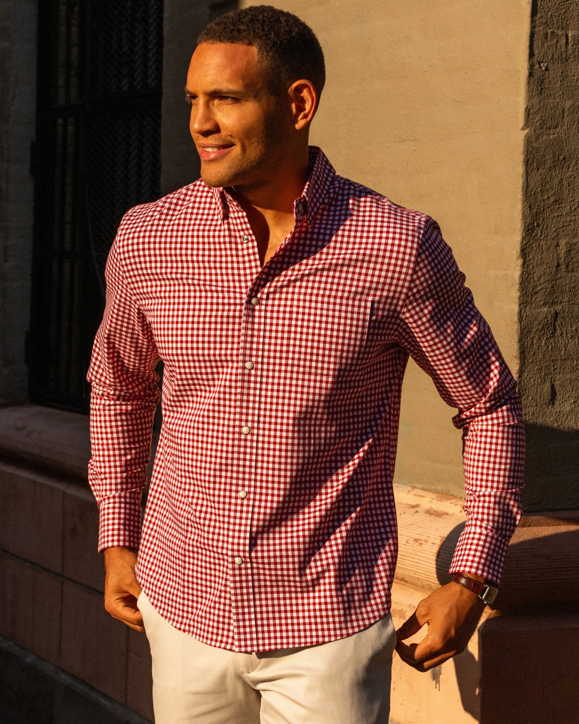 Landry EZ Care Pearl Snap Long Sleeve Shirt