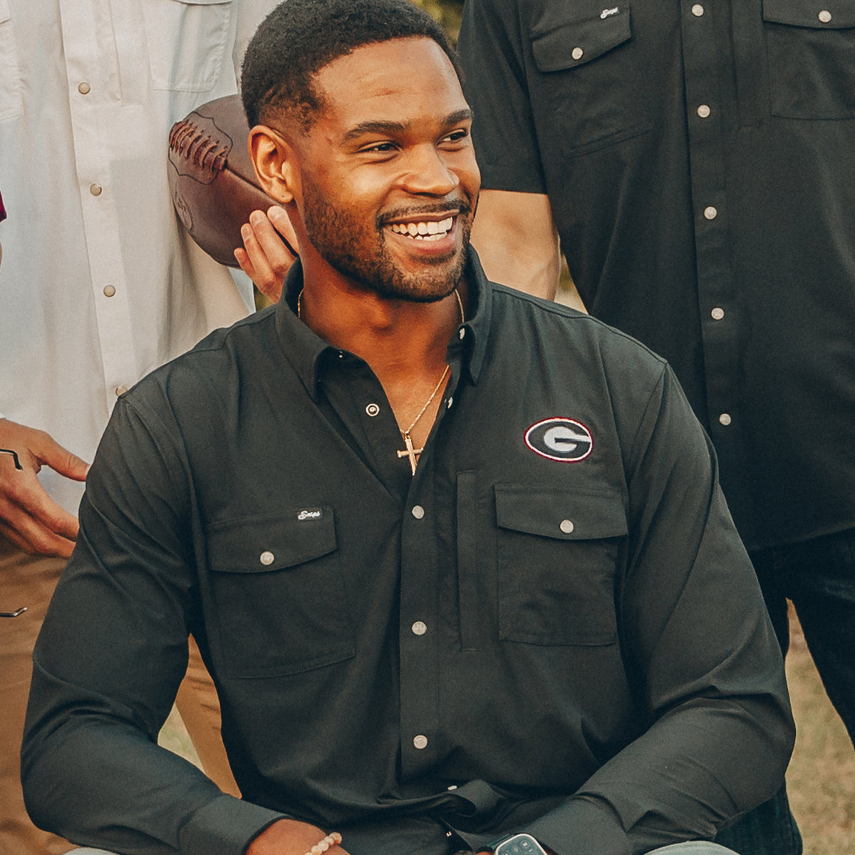 uga dress shirt Georgia Bulldogs Southern Tide Gameday Gingham Button-Down Shirt
