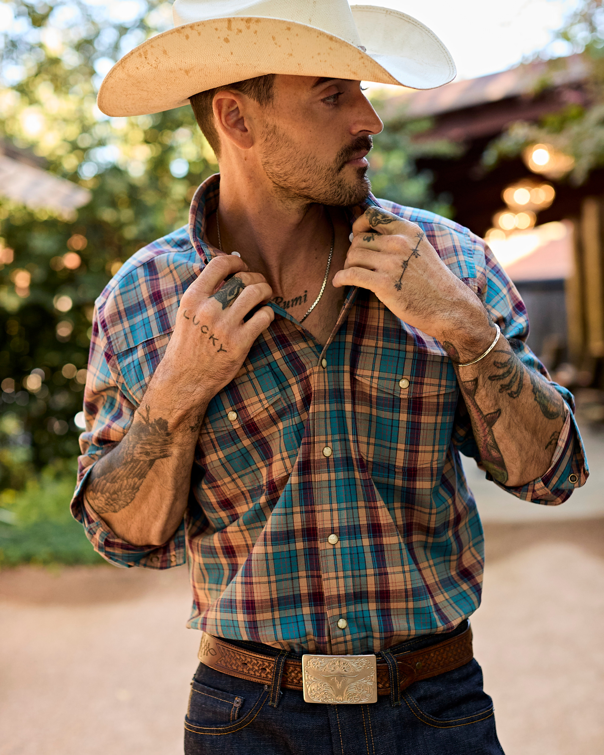 Heritage EZ Care Canyon Plaid Pearl Snap Long Sleeve Shirt