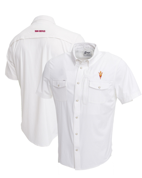 SUNSEA 17aw Exprolation Shirt 2 白 Arizona State Tailgater Pearl Snap Button Down Short Sleeve Shirt
