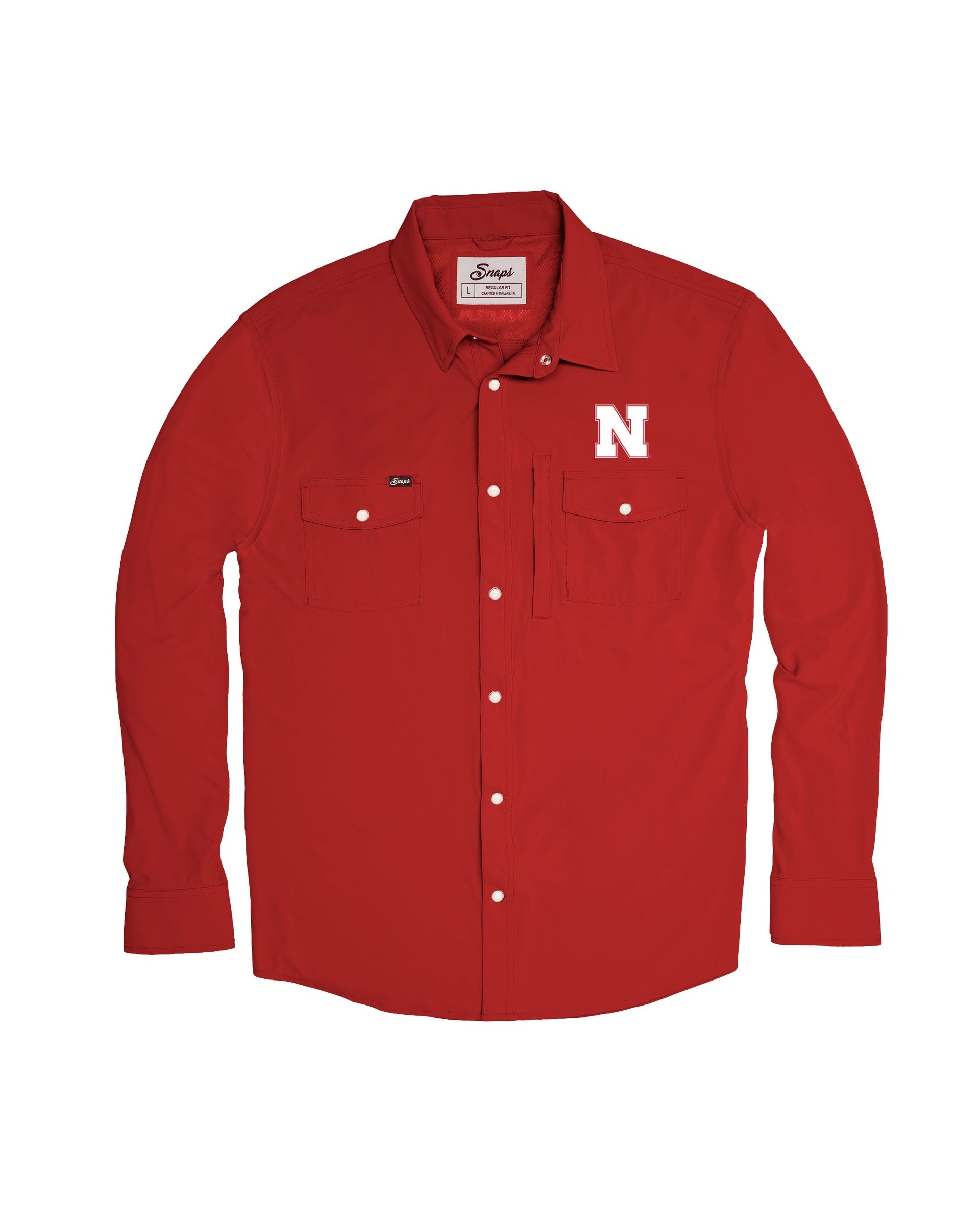 Nebraska Tailgater Pearl Snap Button Down Long Sleeve Shirt