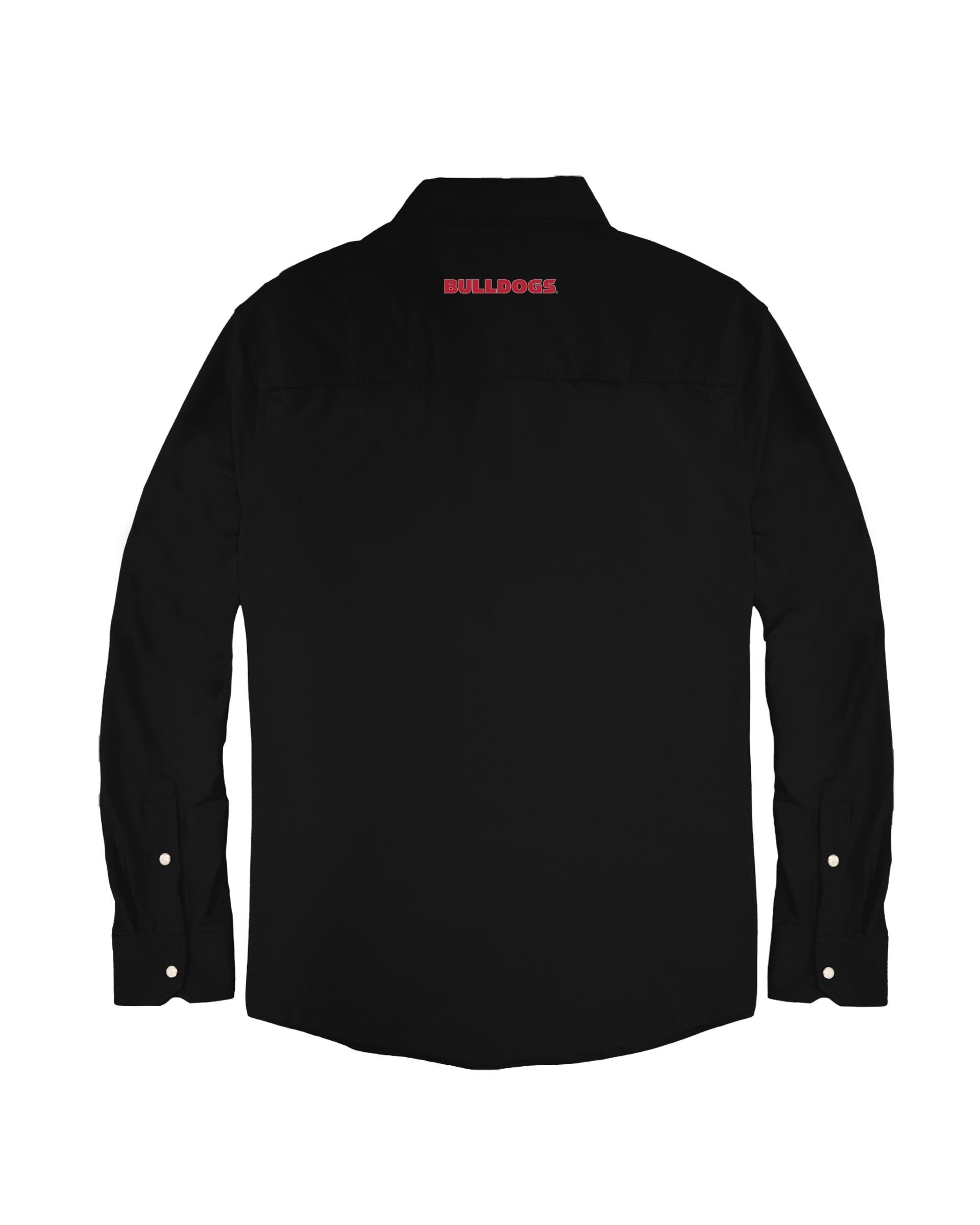 Georgia Tailgater Pearl Snap Button Down Long Sleeve Shirt – Snaps