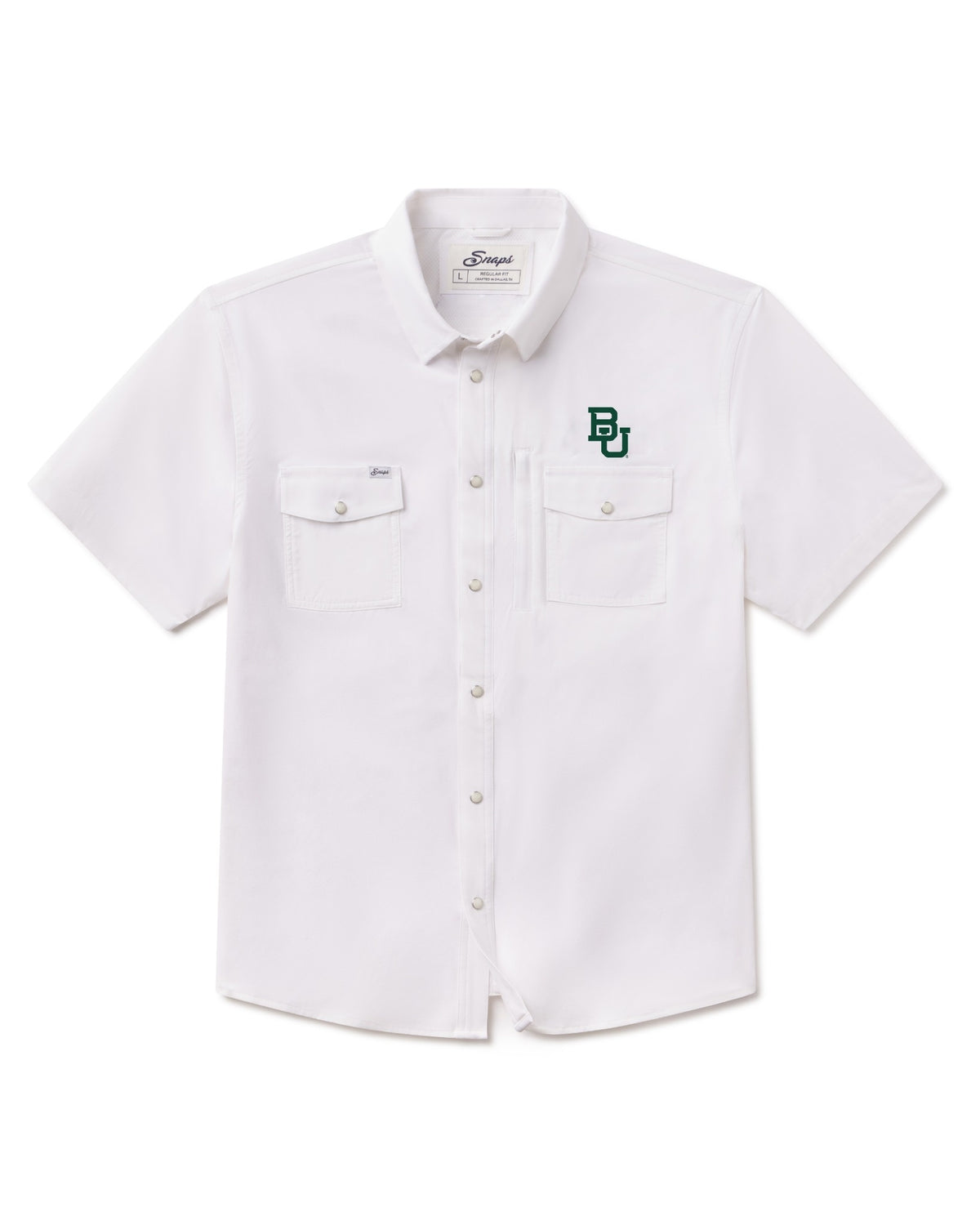 Baylor Buttons Baylor Tailgater Pearl Snap Button Down Short Sleeve Shirt – Snaps Clothing