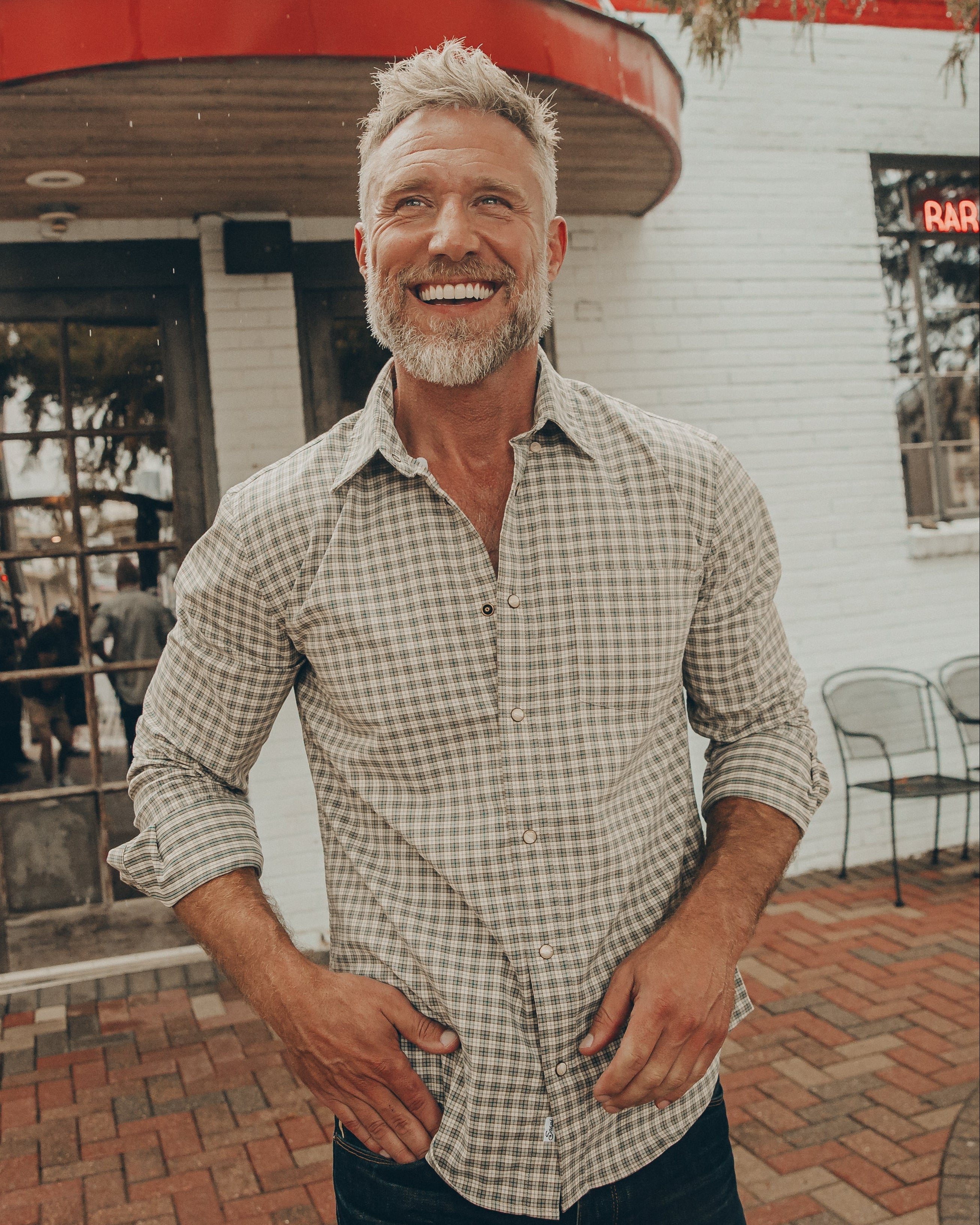 Landry EZ Care Pearl Snap Long Sleeve Shirt