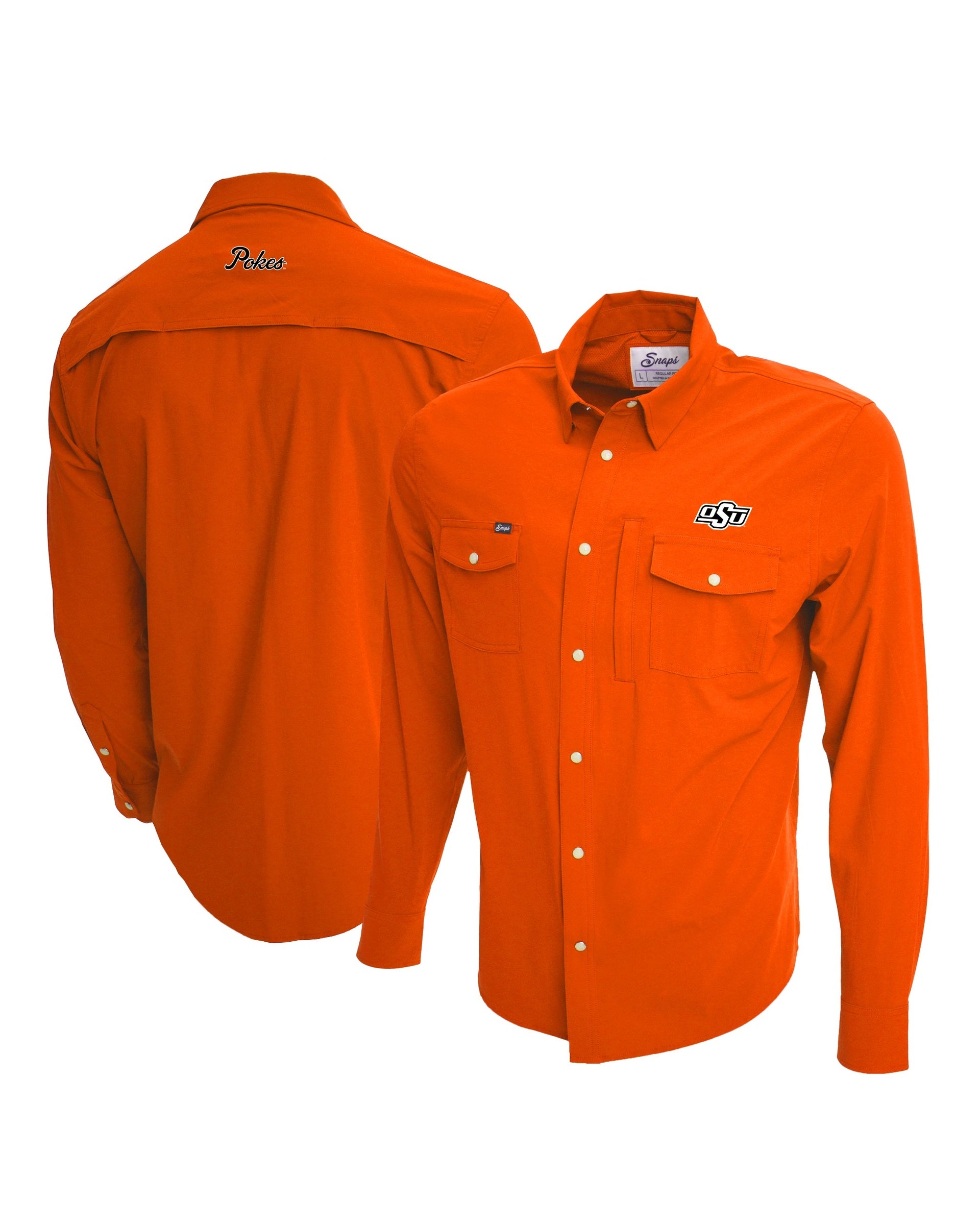 Oklahoma State Tailgater Pearl Snap Button Down Long Sleeve Shirt