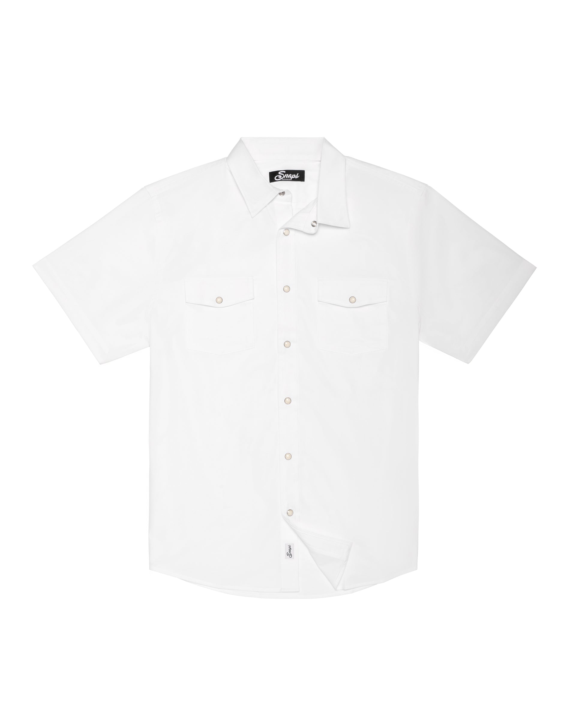 sorm'86 Snap T shirts ホワイト ML Rambler EZ Care Pearl Snap Short Sleeve Shirt – Snaps Clothing