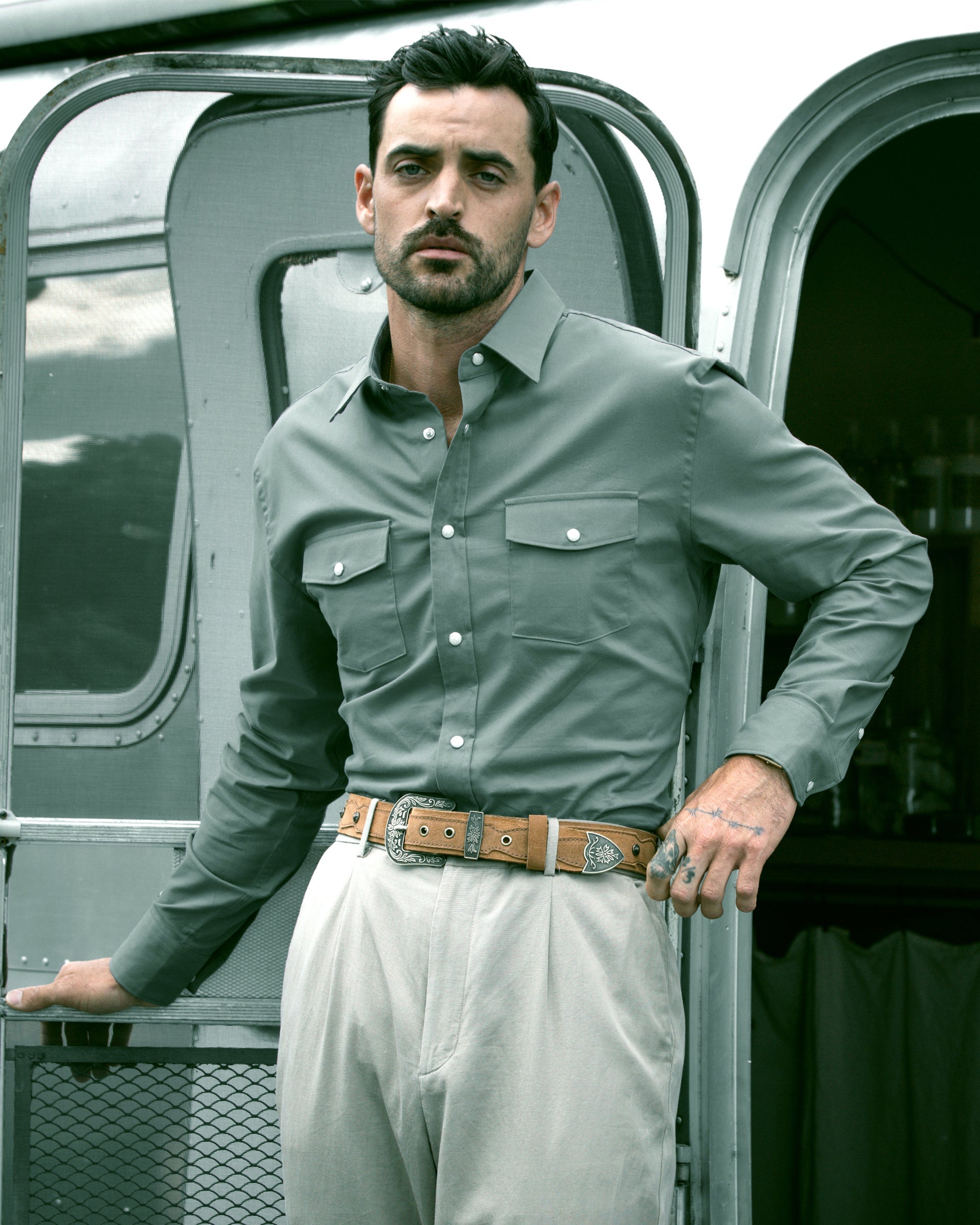 Rambler EZ Care Pearl Snap Long Sleeve Shirt Gray / xxxl Rambler EZ Care Pearl Snap Long Sleeve Shirt Gray / xxxl