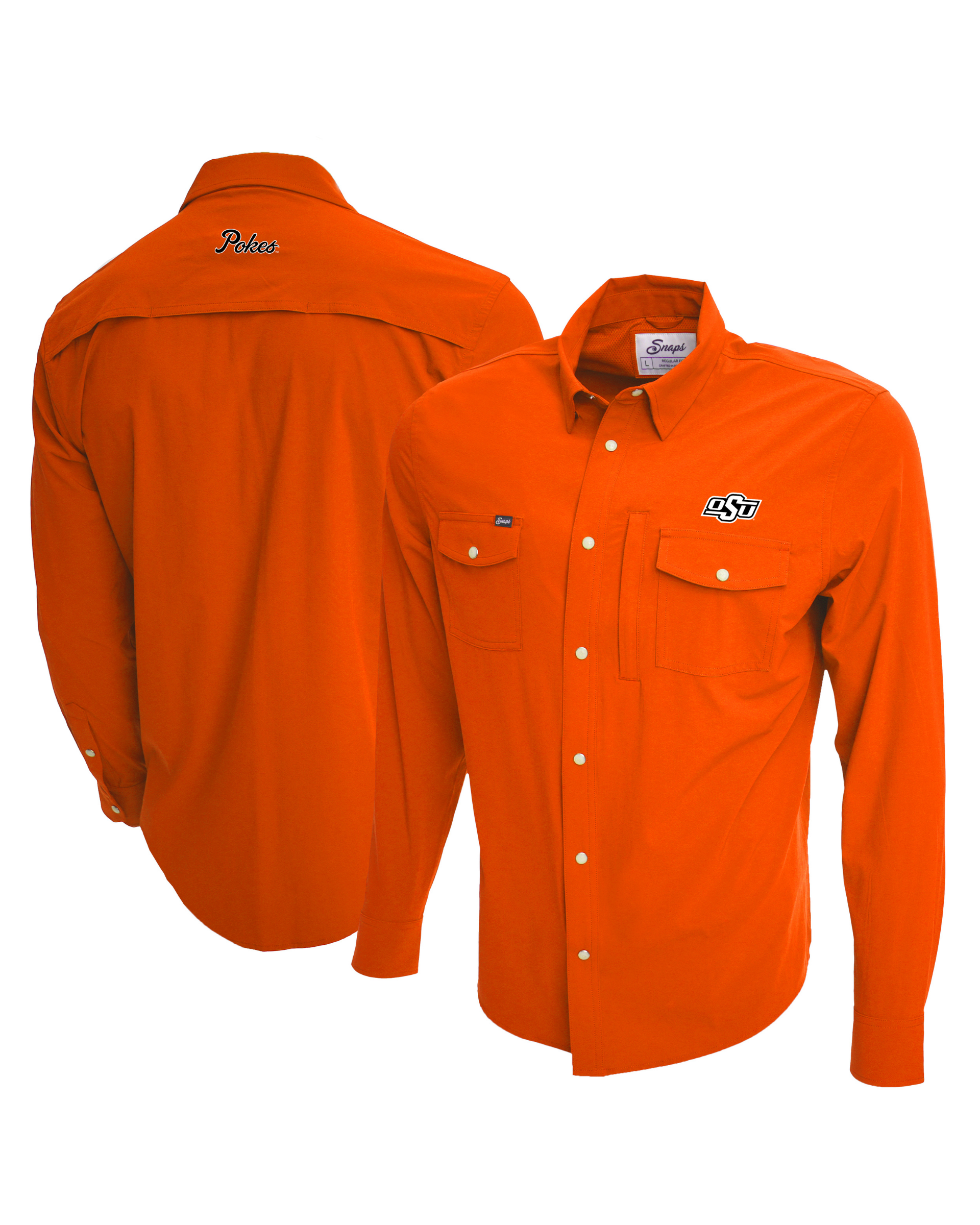 Oklahoma State Tailgater Pearl Snap Button Down Long Sleeve Shirt